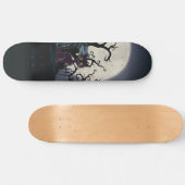  Halloween Cemetery Cat Skateboard (Horizontaal)