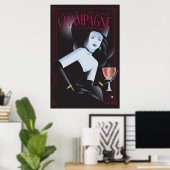 Halloween Champagne poster (Bureau à domicile)