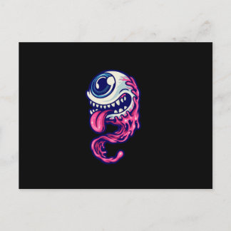 Halloween character one eye briefkaart