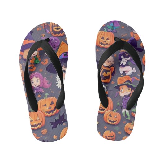 Halloween Characters Kinder Teenslippers (Voetbed)