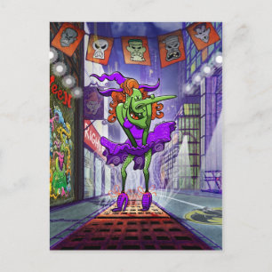 Halloween Charming Witch Briefkaart