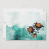 Halloween Chat et Doodle fantôme Invitation (Dos)