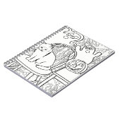 Halloween Chat et Fantômes Carnet (Côté gauche)