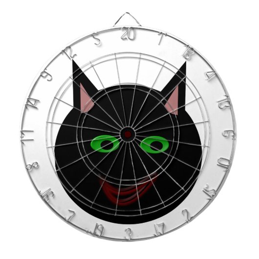 Halloween Chat noir Cible de flechettes (Devant)