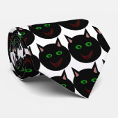 Halloween Chat noir Cravate (Roulé)