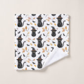 Halloween Chat noir Motif - Chat de cuisine (Gant de toilette)