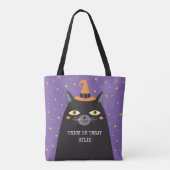 Halloween Chat Trick ou sac fourre-tout de traitem (Dos)