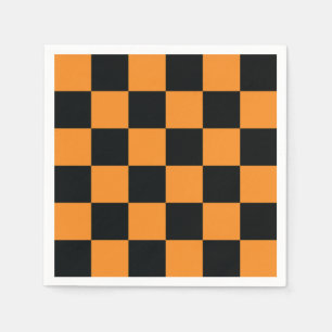 Halloween Checkers patroon Servet