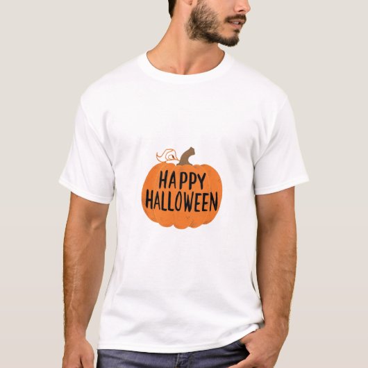 Halloween Cheer Pumpkin Style T-shirt (Voorkant)