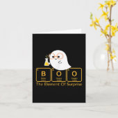 Halloween chemie boek het element van verrassing C Kaart (Gele Bloem)