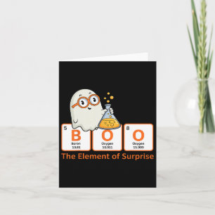 Halloween chemie boek het element van verrassing C Kaart