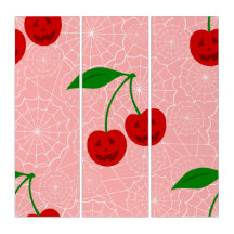 Halloween Cherry Rockabilly Roze Spiderweb