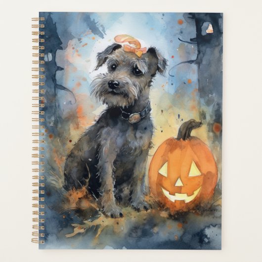 Halloween Chesapeake Bay Terrier Avec Citrouilles (Devant)