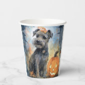 Halloween Chesapeake Bay Terrier met pompoenen Papieren Bekers (Achterkant)