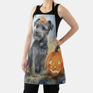 Halloween Chesapeake Bay Terrier met pompoenen Schort