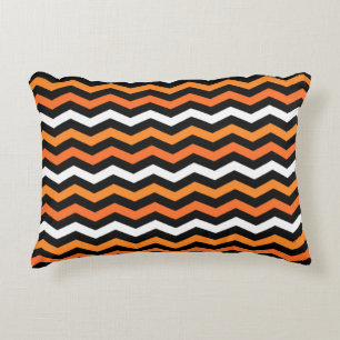 Halloween Chevron Stripe accent kussen