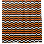 Halloween Chevron Stripe Douche rideau (Devant)