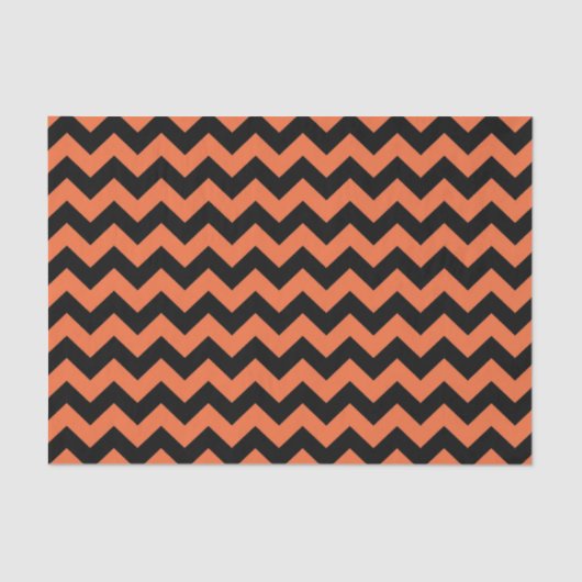 Halloween chevron tissue papier cadeau zak stuffer (Voorkant)
