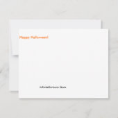 Halloween Chihuahua Flat Kaart (Achterkant)