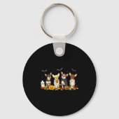 Halloween Chihuahua Ghost Soky Chihuahua Lovers Do Sleutelhanger (Voorkant)