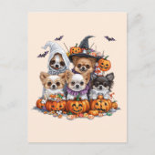 Halloween Chihuahua Honden Briefkaart (Voorkant)