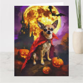 Halloween Chihuahua Vampire Pumpkins eng Kaart (Voorkant)