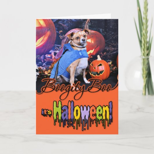 Halloween - Chihuahua X - Coco Kaart (Voorkant)