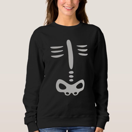Halloween Children Skeleton Costuum Trui (Voorkant)