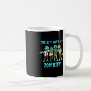 Halloween Chillin Met Mijn Zombies Jongens Meisjes Koffiemok