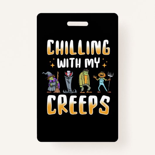 Halloween Chilling met Creeps Badge (Voorkant)
