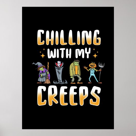 Halloween Chilling met Creeps Poster (Voorkant)