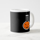 Halloween Chimie Citrouille Géant Café Mug (Devant droit)
