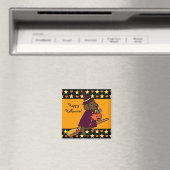 Halloween Chocolate Labrador Cartoon 1 Magneet (Insitu (Vaatwasser))