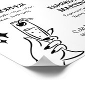 Halloween Choisissez votre poison Cocktail Poster (Coin)