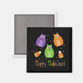 Halloween Chouettes de maïs Magnet (Recto/Verso)