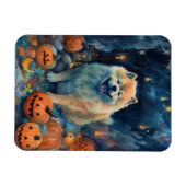 Halloween Chow met pompoenen eng Magneet (Horizontaal)