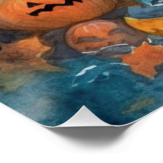 Halloween Chow met pompoenen eng Perfect Poster (Hoek)