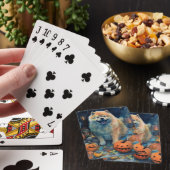 Halloween Chow met pompoenen eng Pokerkaarten (Insitu)