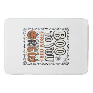 Halloween citaat Boe van onze bemanning Vintage E Badmat