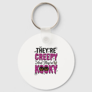 Halloween citaat griezelig eng spooky vintage_1 sleutelhanger