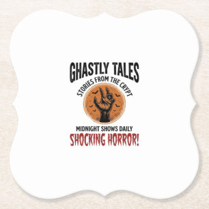 Halloween citaat word alles griezelig vintage_1 kartonnen onderzetters