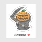 Halloween citrouille autocollant (Feuille)