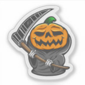 Halloween citrouille autocollant (Devant)