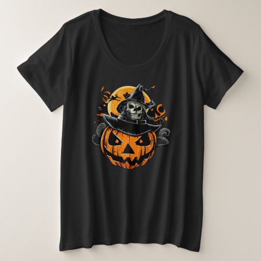 Halloween/citrouille/crâne/automne (Design devant)