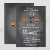 Halloween Citrouille de la fête de peur Invitation (Devant / Derrière)