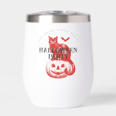 Halloween Citrouille Éffrayant Vintage Chat et cha (Avant)