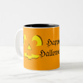Halloween Citrouille face Mug (Devant gauche)