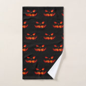 Halloween Citrouille Horreur Éffrayante Orange (Serviette à main)