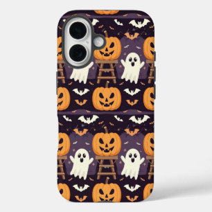 Halloween Citrouille iPhone 16 Coque