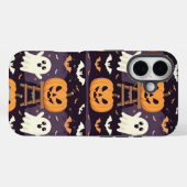 Halloween Citrouille iPhone 16 Coque (Verso (horizontal))